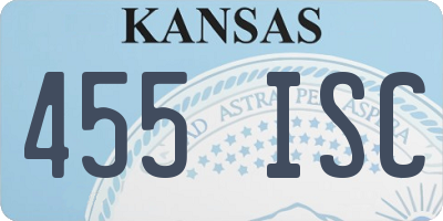 KS license plate 455ISC