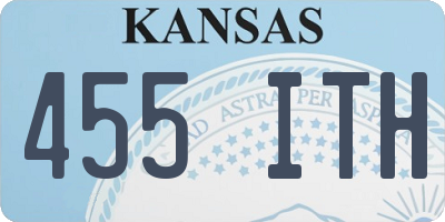 KS license plate 455ITH