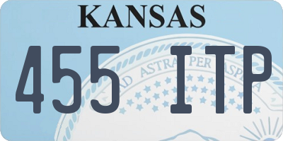 KS license plate 455ITP