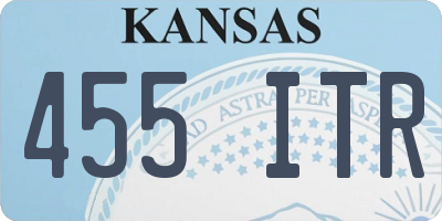 KS license plate 455ITR