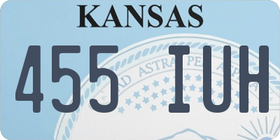 KS license plate 455IUH