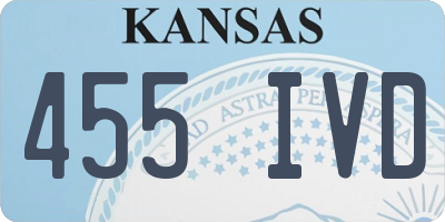 KS license plate 455IVD