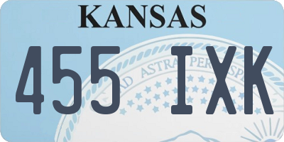 KS license plate 455IXK