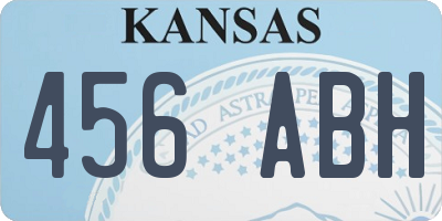 KS license plate 456ABH