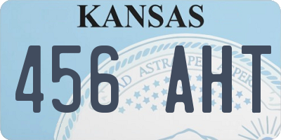KS license plate 456AHT