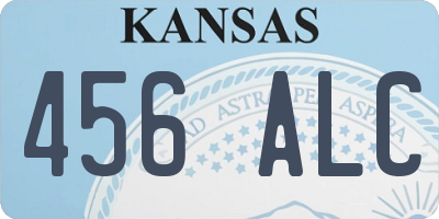 KS license plate 456ALC