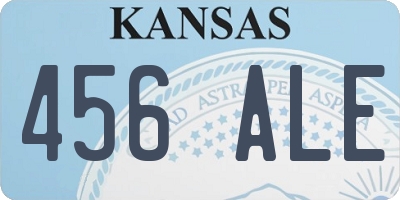 KS license plate 456ALE