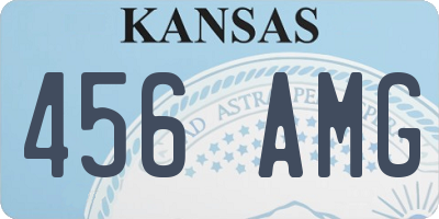 KS license plate 456AMG