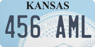 KS license plate 456AML
