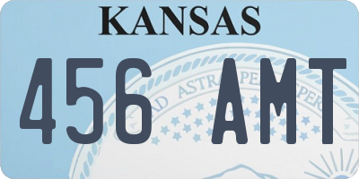 KS license plate 456AMT