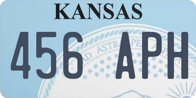 KS license plate 456APH
