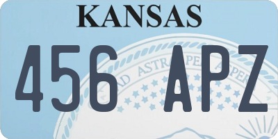 KS license plate 456APZ
