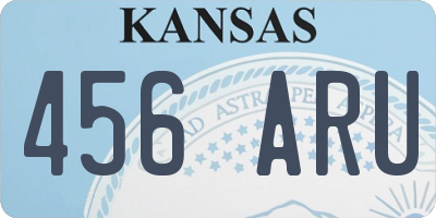 KS license plate 456ARU