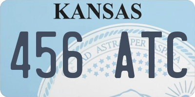 KS license plate 456ATC