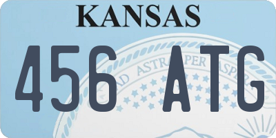 KS license plate 456ATG