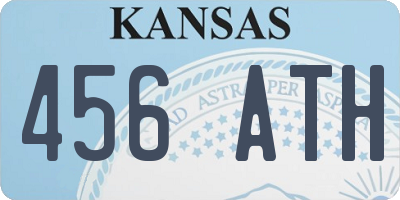 KS license plate 456ATH