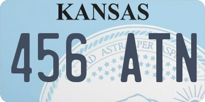KS license plate 456ATN