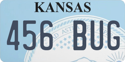KS license plate 456BUG
