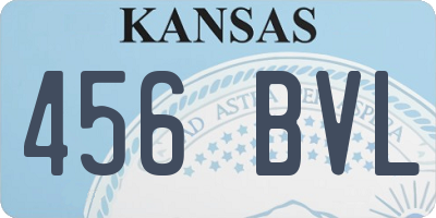 KS license plate 456BVL