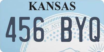 KS license plate 456BYQ