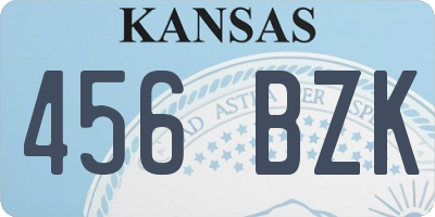 KS license plate 456BZK