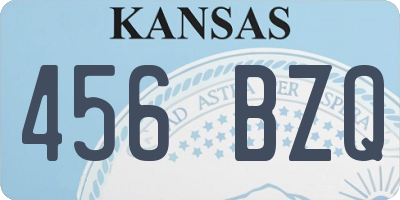 KS license plate 456BZQ