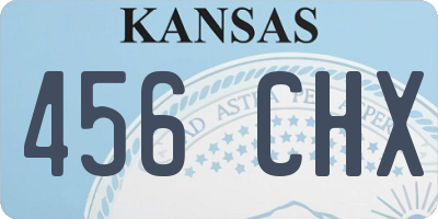 KS license plate 456CHX