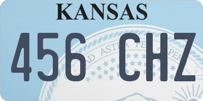 KS license plate 456CHZ