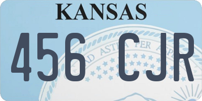 KS license plate 456CJR