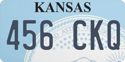 KS license plate 456CKQ