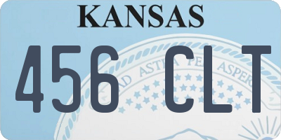 KS license plate 456CLT
