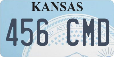 KS license plate 456CMD