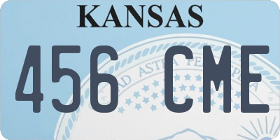 KS license plate 456CME