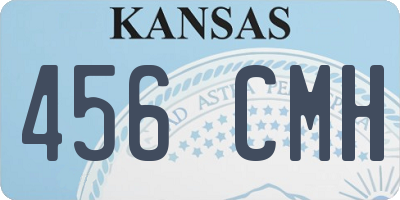 KS license plate 456CMH