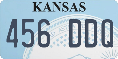 KS license plate 456DDQ