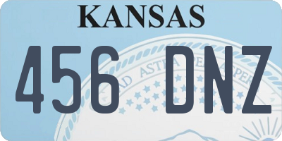 KS license plate 456DNZ