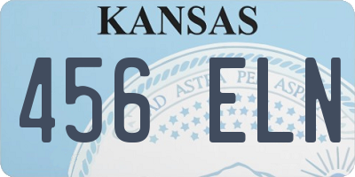 KS license plate 456ELN