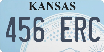 KS license plate 456ERC