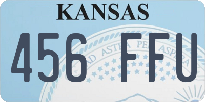 KS license plate 456FFU