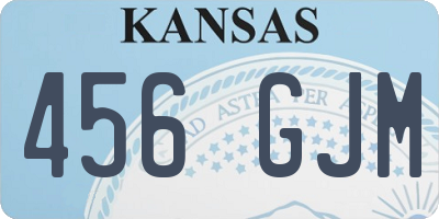 KS license plate 456GJM