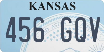 KS license plate 456GQV
