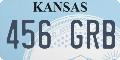 KS license plate 456GRB