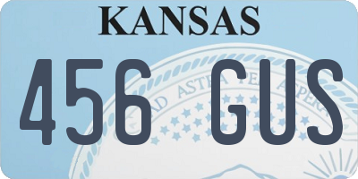 KS license plate 456GUS