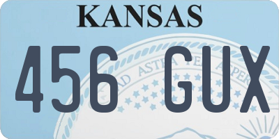 KS license plate 456GUX