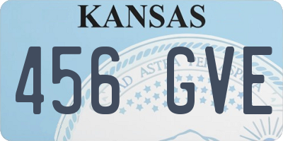 KS license plate 456GVE
