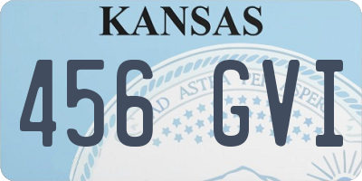 KS license plate 456GVI