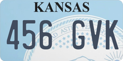 KS license plate 456GVK