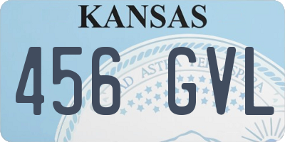 KS license plate 456GVL