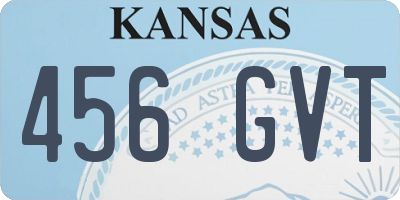 KS license plate 456GVT