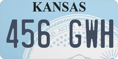 KS license plate 456GWH